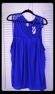 Blue Strappy Torrid Tank Top
